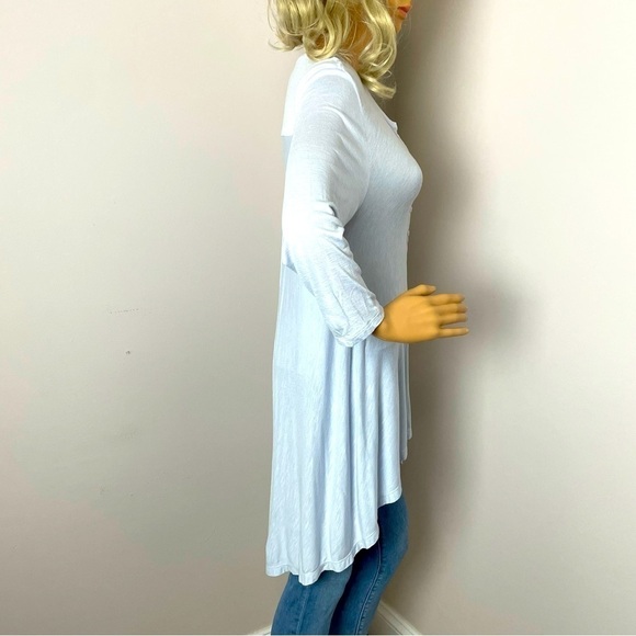 Philosophy V-Neck High-Low Blouse – Blue – Size Medium - Picture 4 of 11